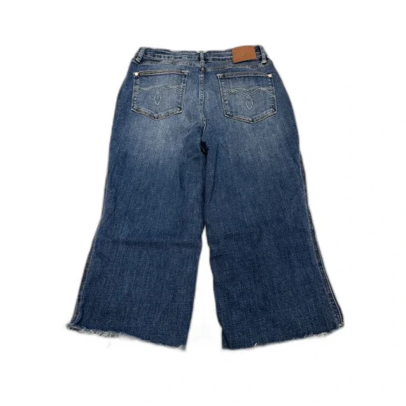 Judy Blue High Waisted Wide Leg Cropped Jeans Size 15/32 - Picture 2 of 6